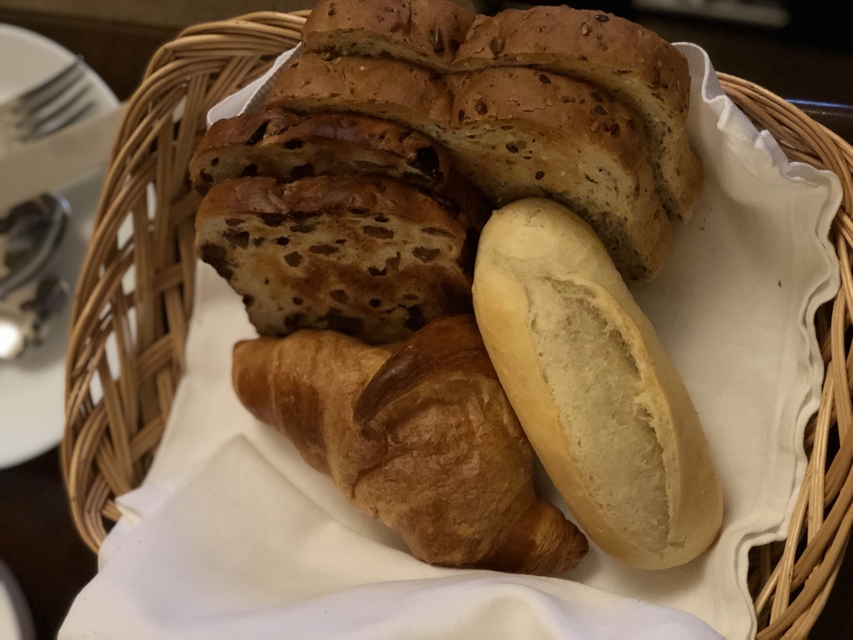 バスケットのパン