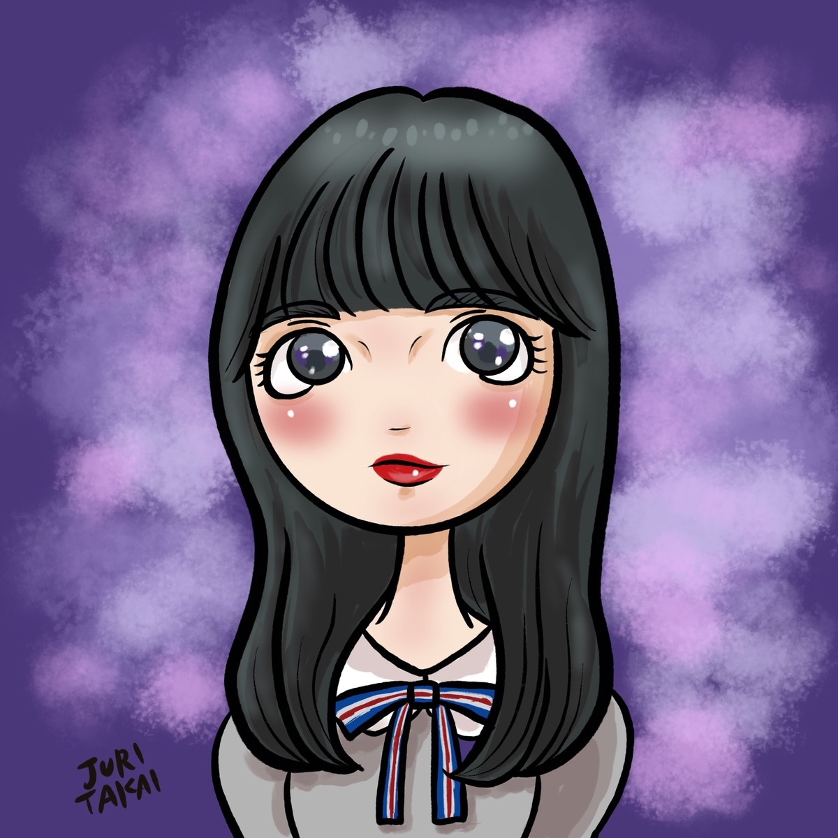 似顔絵 齋藤飛鳥 - 北海道札幌の似顔絵オンラインショップ 似顔絵