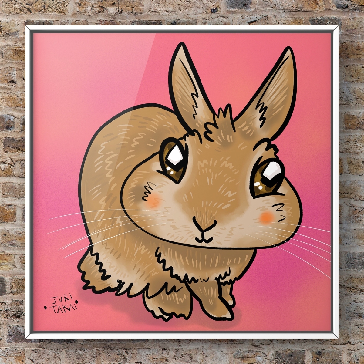 ウサギの似顔絵
