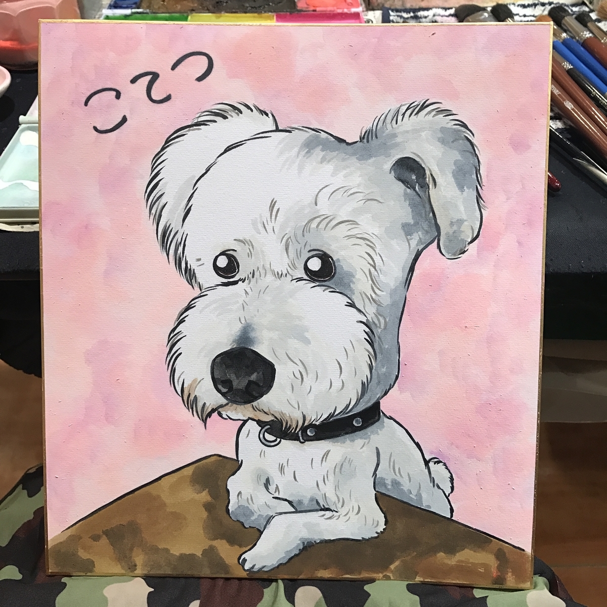 犬の似顔絵