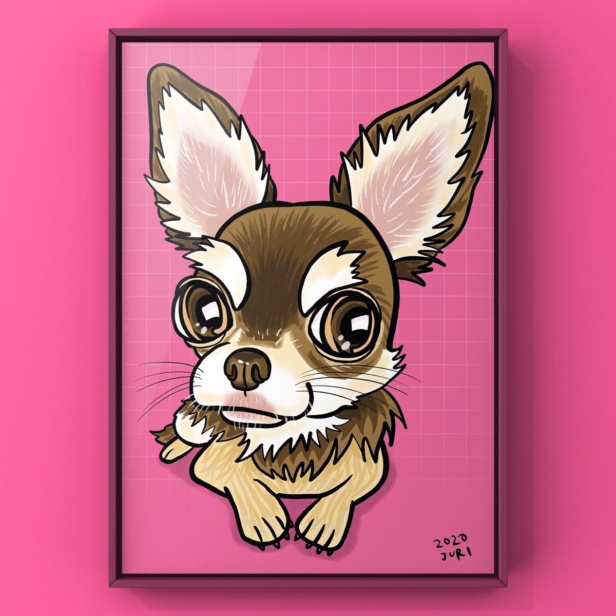 ワンちゃんの似顔絵