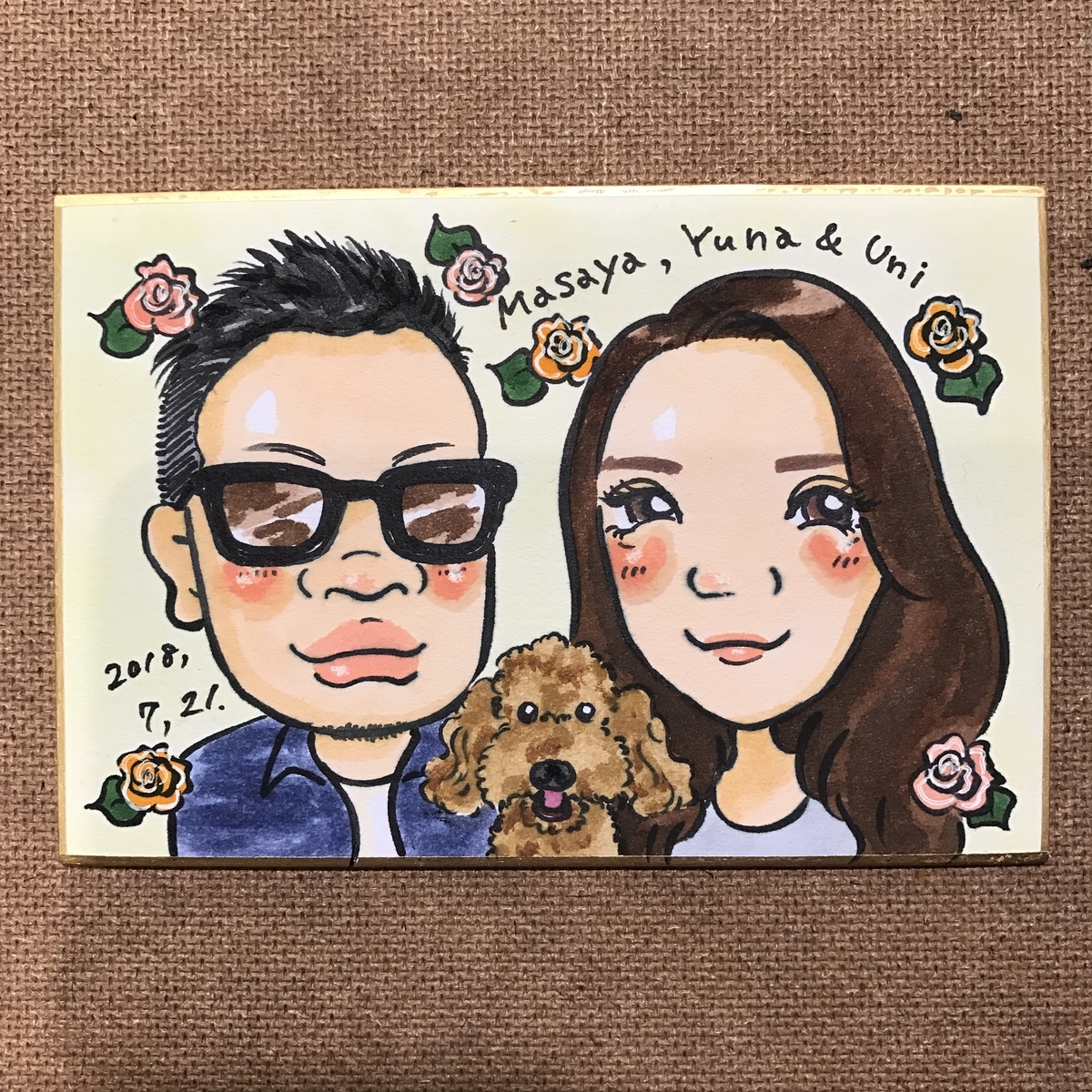 誕生日祝いの似顔絵ギフト