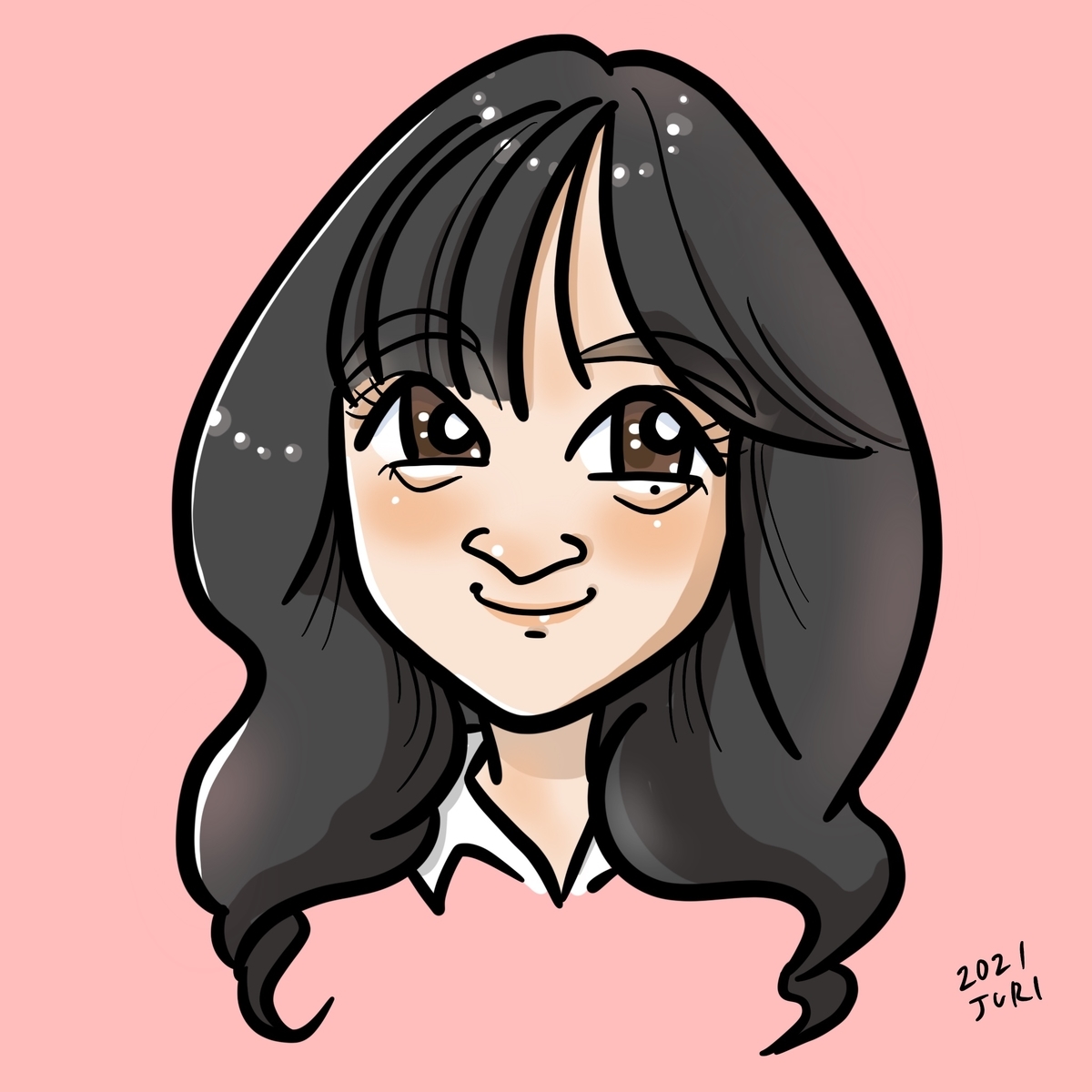 森七菜の似顔絵