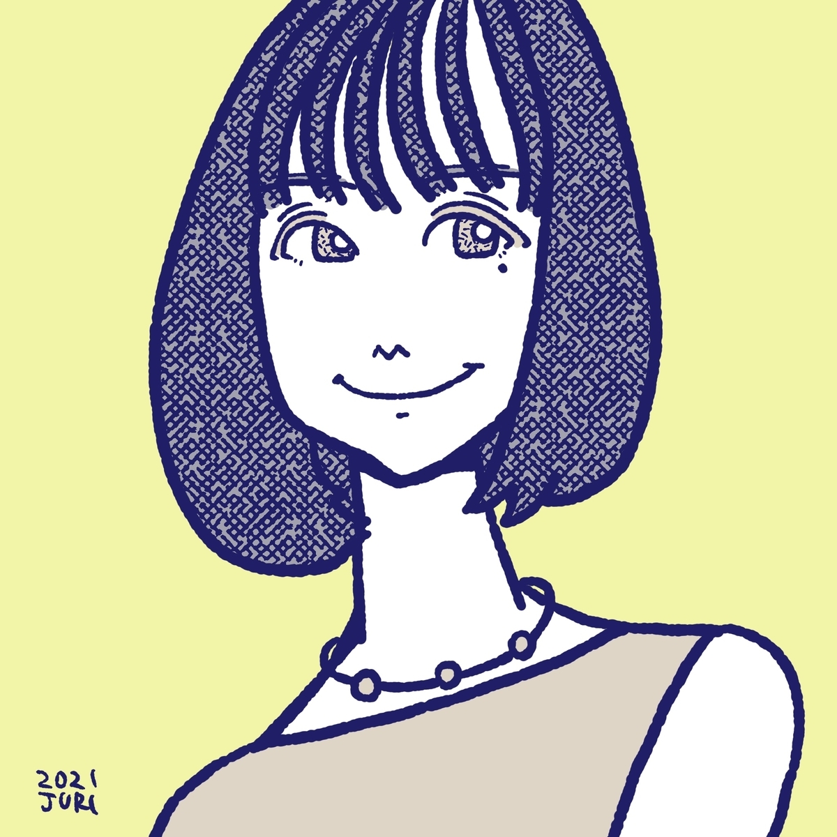 有村藍里の似顔絵 北海道札幌の似顔絵作家高井じゅり 似顔絵ファクトリー