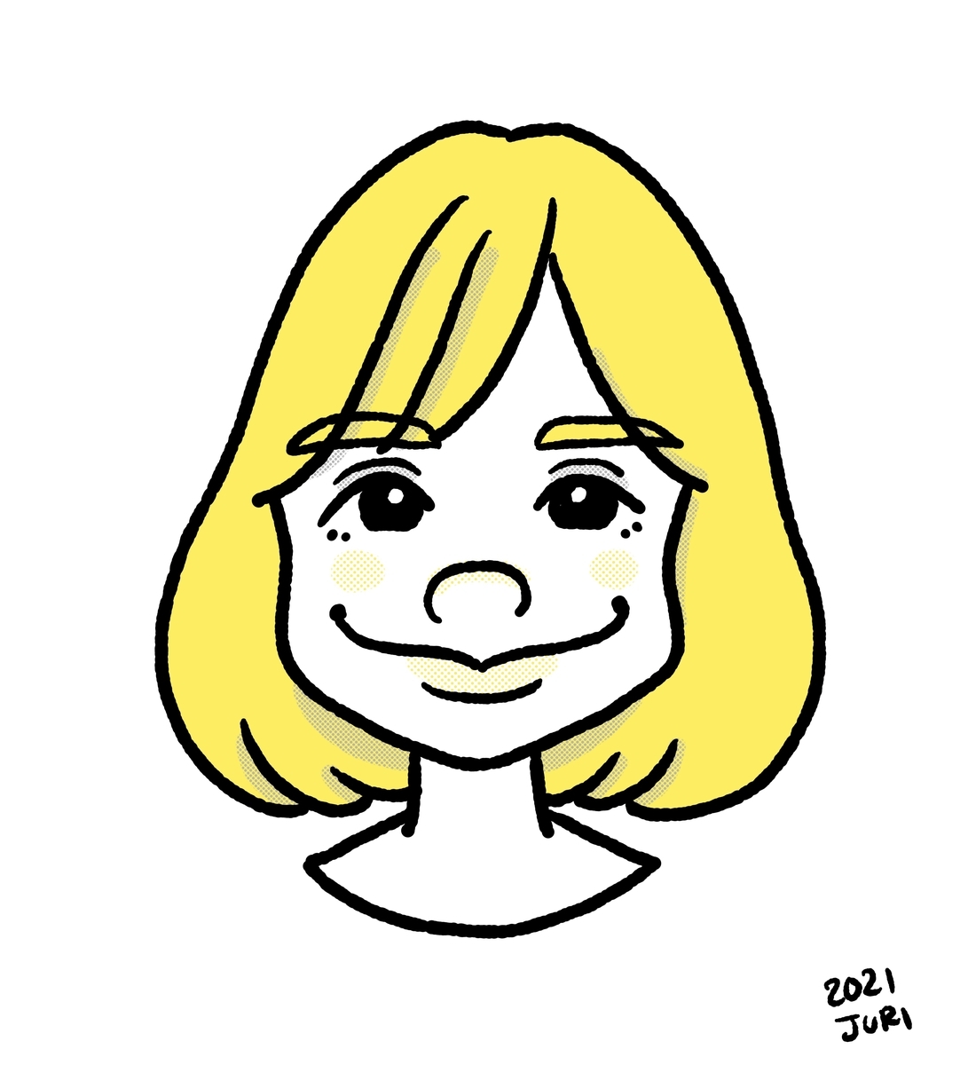 芦田愛菜の似顔絵 - 北海道札幌の似顔絵オンラインショップ 似顔絵