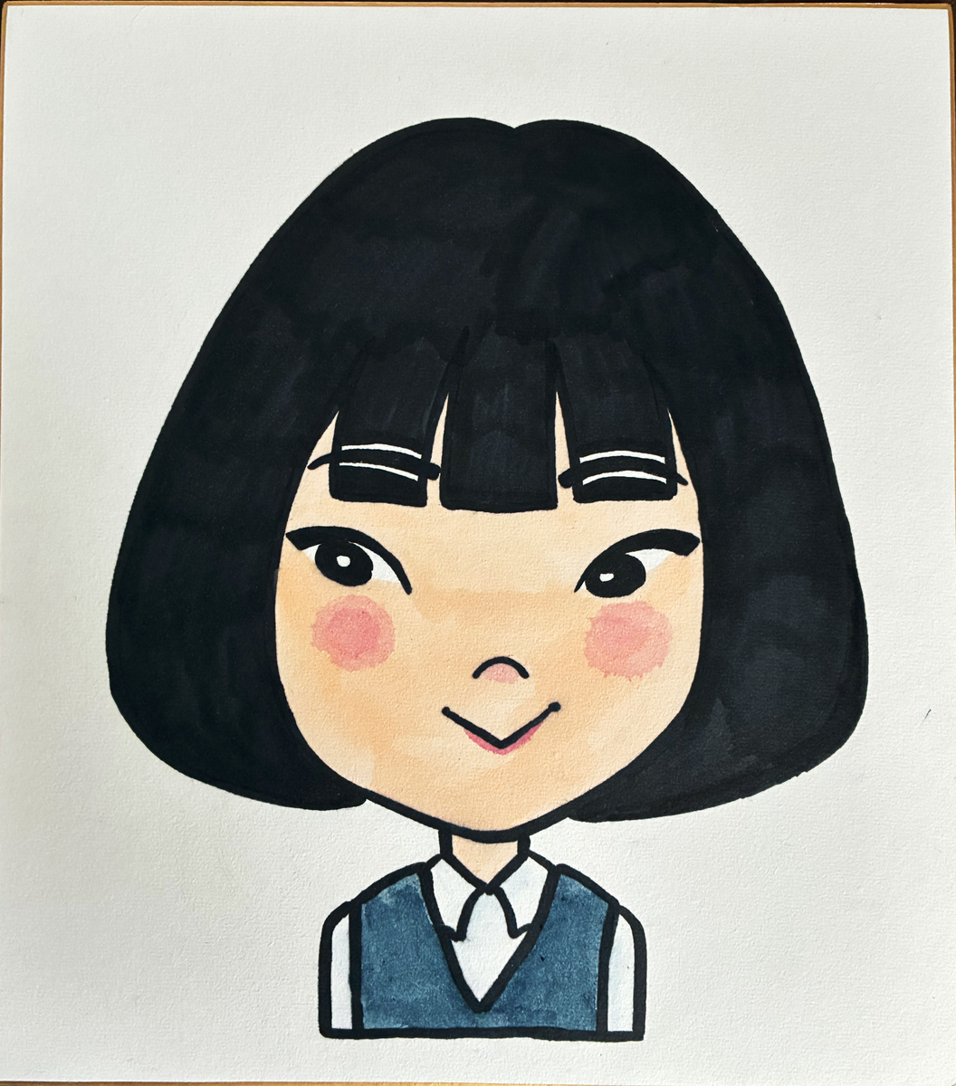 古川琴音の似顔絵
