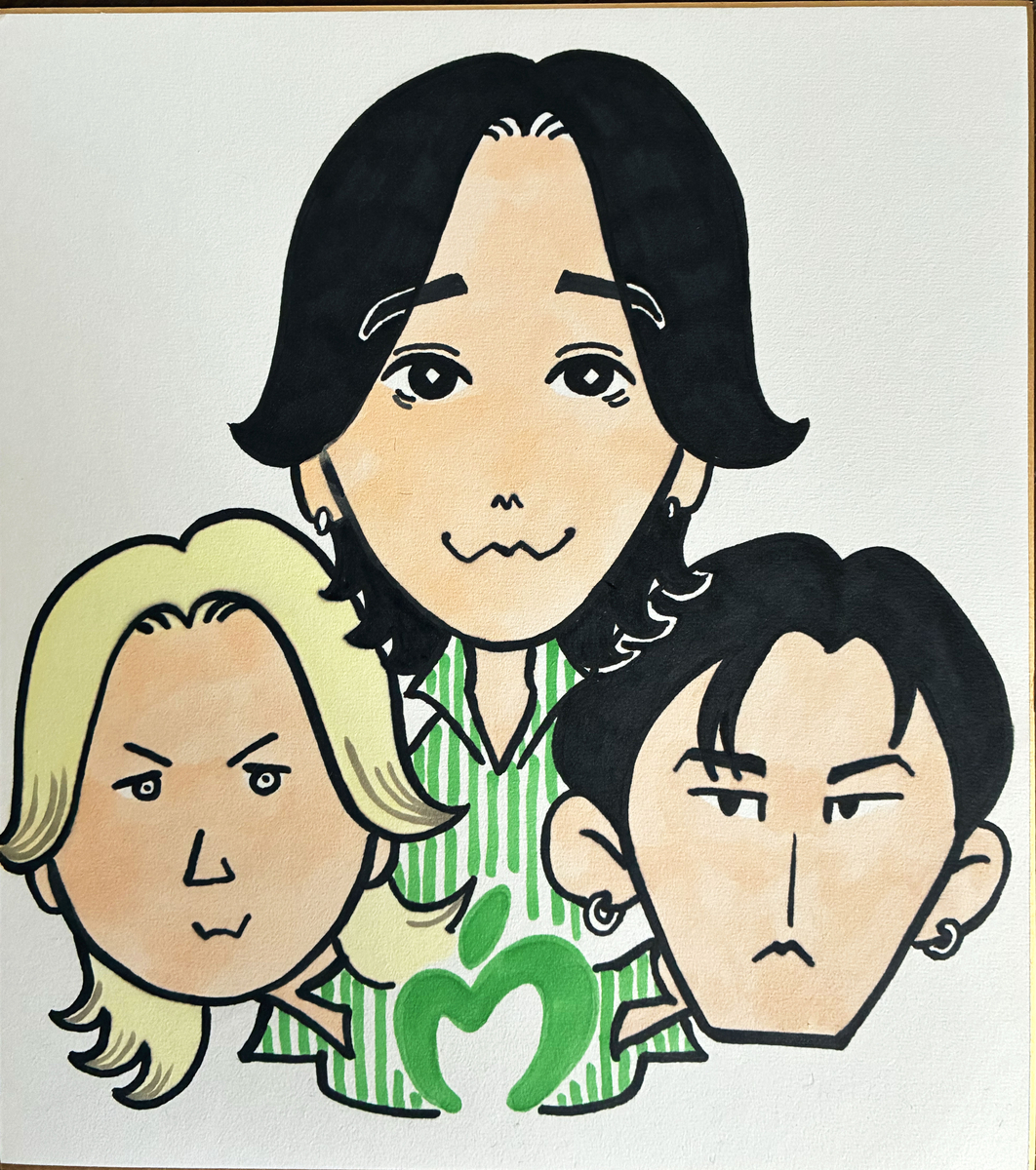 ミセスグリーンアップルの似顔絵