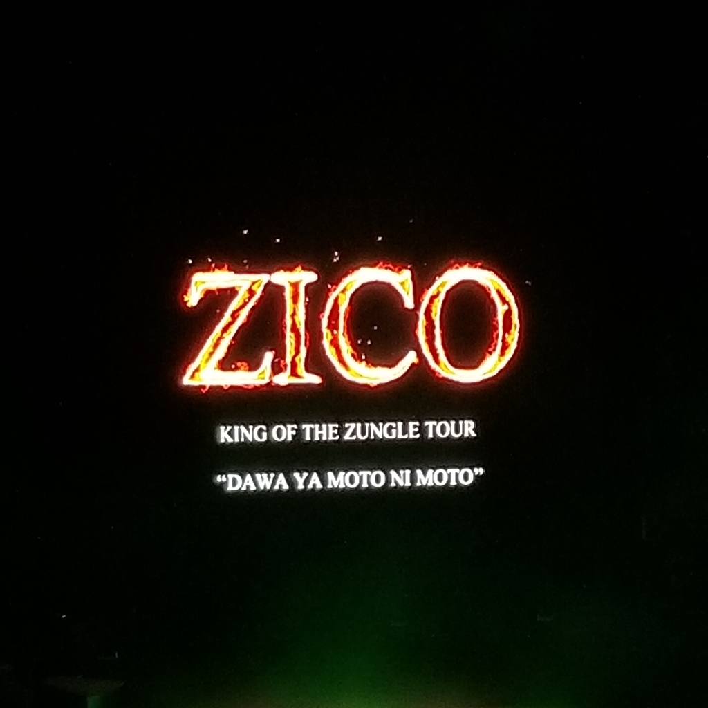ZICO ソロコン KING OF THE ZUNGLEに行ってきました - 그냥 눈부신 너
