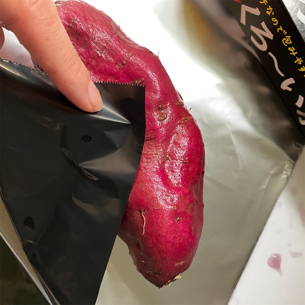 時短おいしい 家で焼き芋作るなら 黒いアルミホイル実際どうなのか 小庭菜園 自然農法でやさい作り