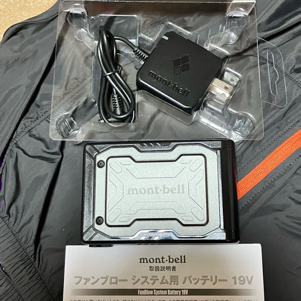 mont-bell モンベルファンブローシステム用ファンバッテリー19V