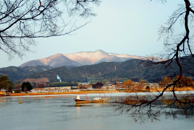 広沢街道冬景色