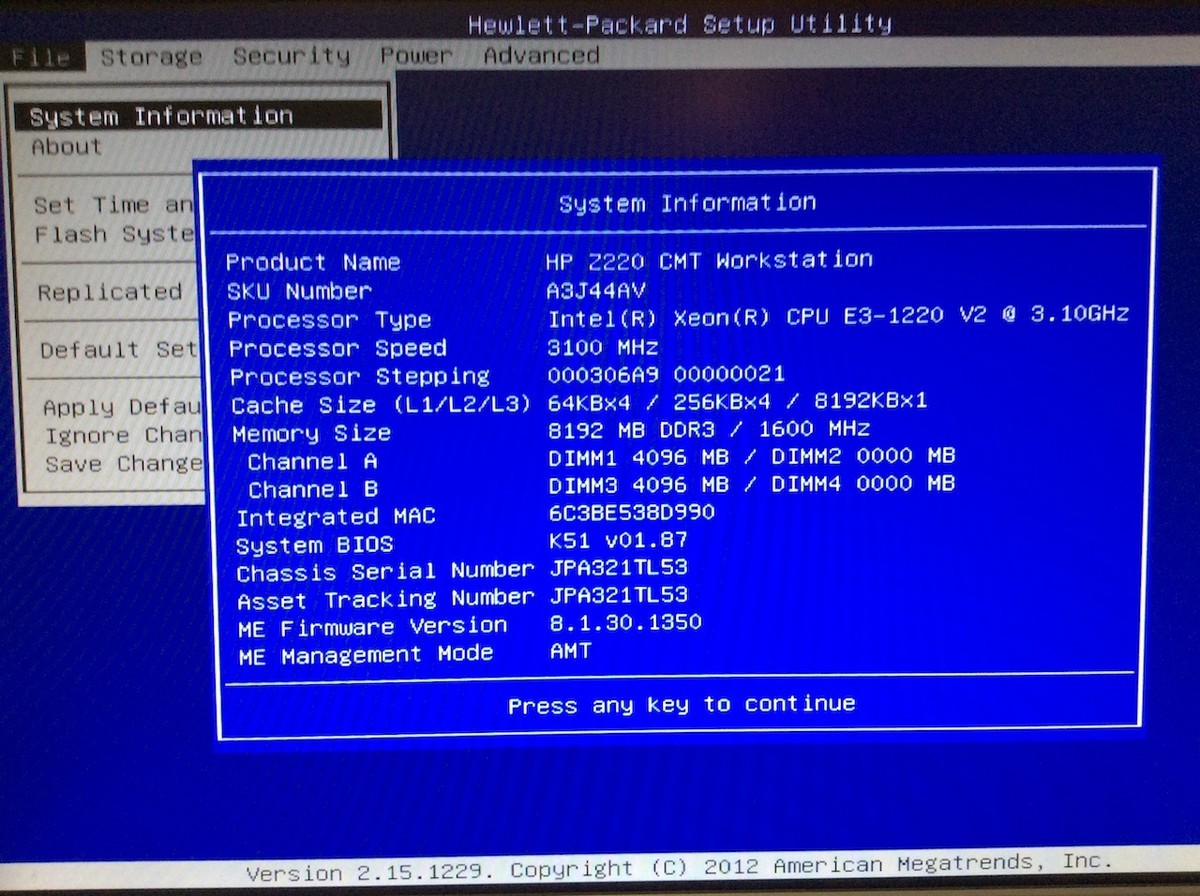 中古PC】自宅Ubuntuサーバー、HP Z220 Workstation立ち上げ完了！ - k144 Personal Note