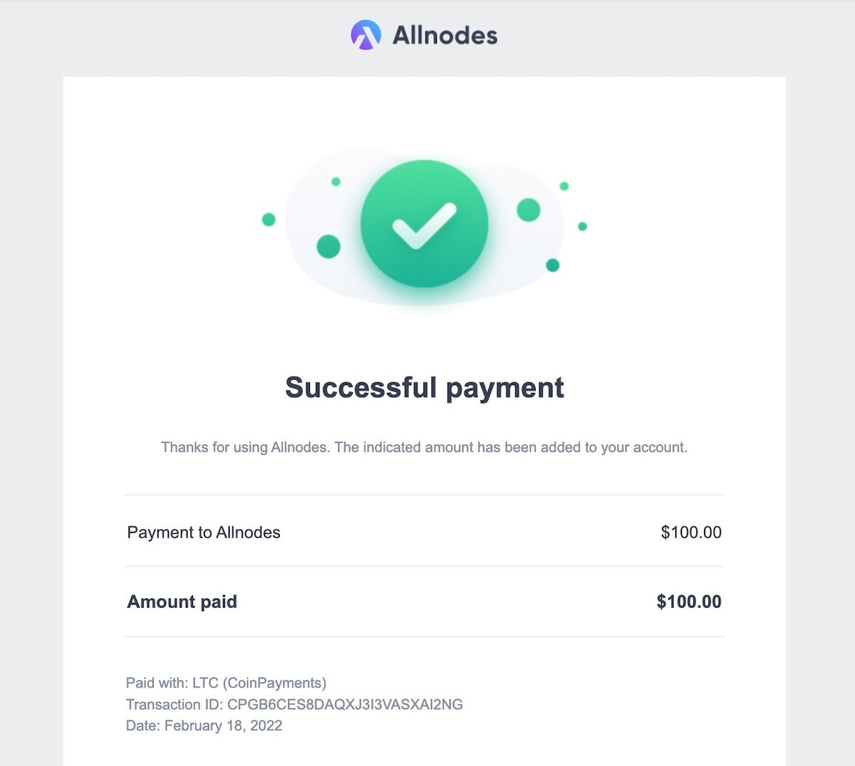 Allnodes #Symbol #フルノード費用 #Litecoin で支払いにチャレンジ！ - k144 Personal Note