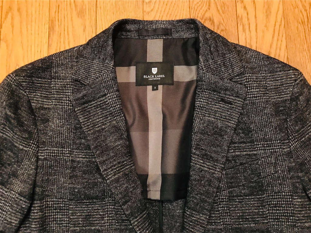 BLACK LABEL CRESTBRIDGE ブラックレーベル クレストブリッジの 『3年保証』 ブラックレーベル S JK CRESTBRIDGE LABEL BLACK テーラードジャケット