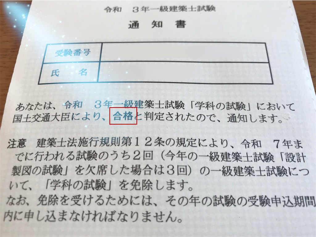2021年（令和3年）一級建築士 学科試験 合格発表！ - +αな暮らし