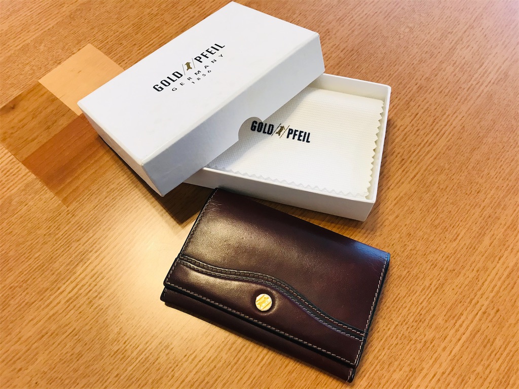 GOLD PFEIL 名刺入れ カードケース カード入れ ハンドメイド GOLD PFEIL ゴールドファイルのカードケース - +αな暮らし