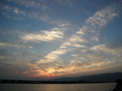 西宮浜の夕景