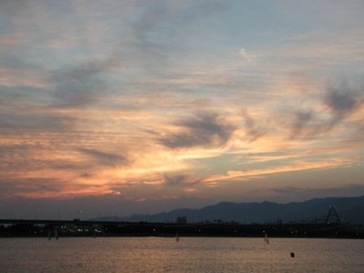 西宮浜の夕景