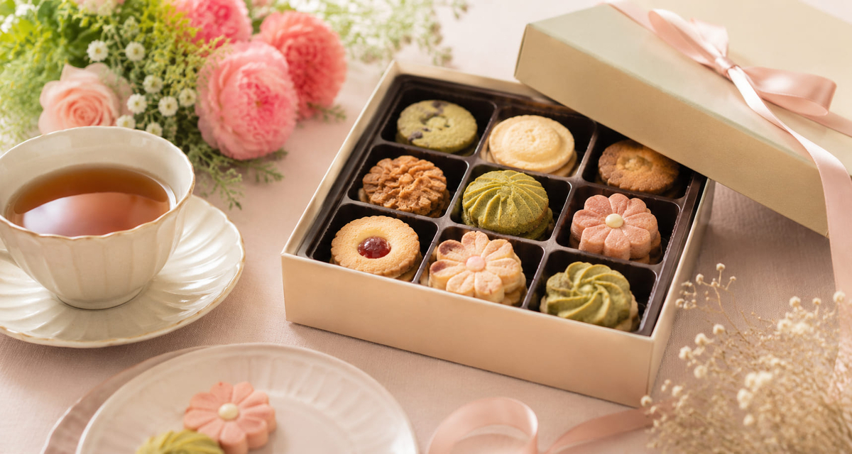 花咲かりんがどこで買えるかを紹介するお菓子ギフトのイメージ