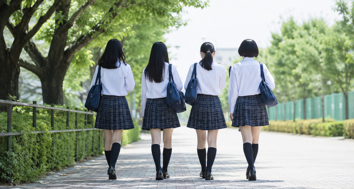 高校生の夏休みに友達と遊ぶ回数や頻度に悩む学生の後ろ姿