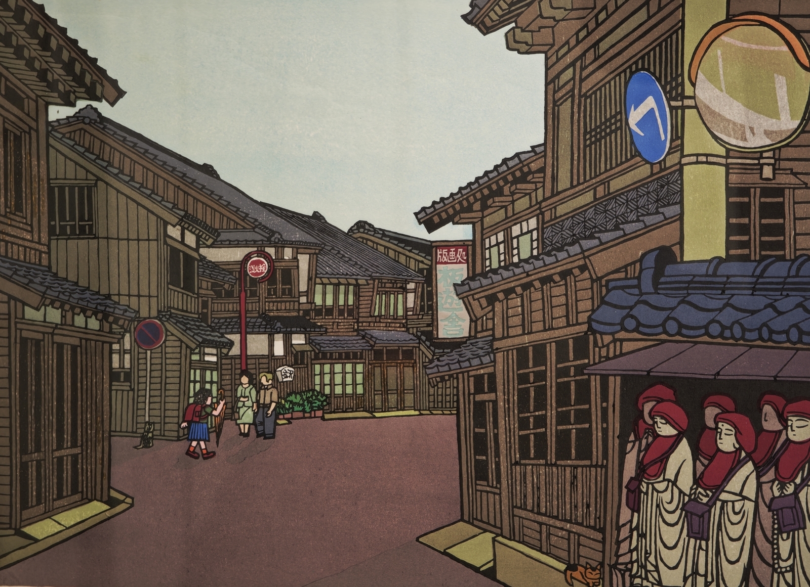 師走の街を歩けば「北陸能面展・谷内正遠 木版画」 - 金沢おもしろ発掘