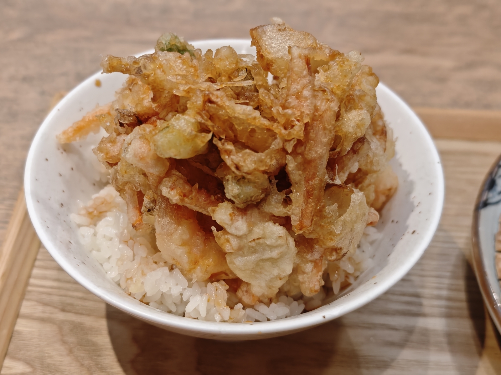 八兆庵「週替わり丼そばセット」かき揚げ丼 - 金沢おもしろ発掘