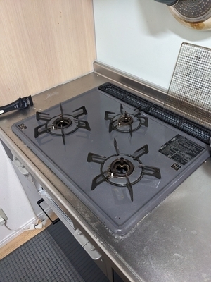 ガスコンロ　清掃後