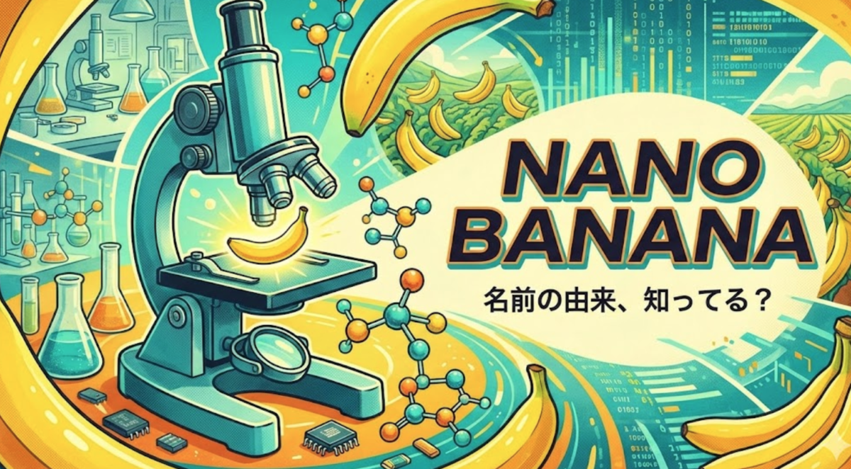 画像生成AI】ナノバナナ(nanobanana)の名前の由来を徹底解説！Pro版の高性能と使い方 - 社内SEゆうきの徒然日記
