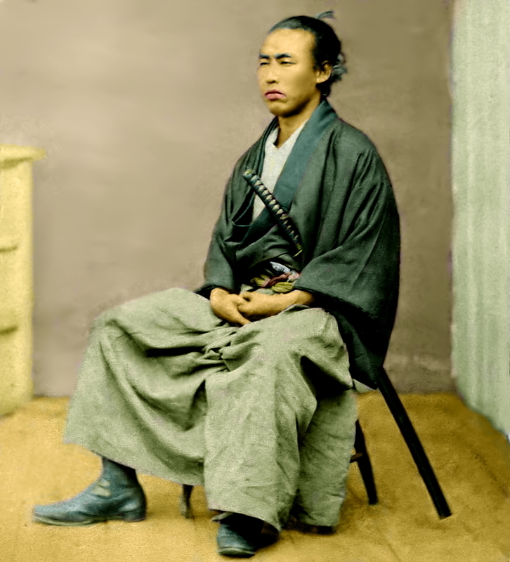 坂本竜馬 写真館にて 慶応2年 - 在りしの日の名城の勇姿
