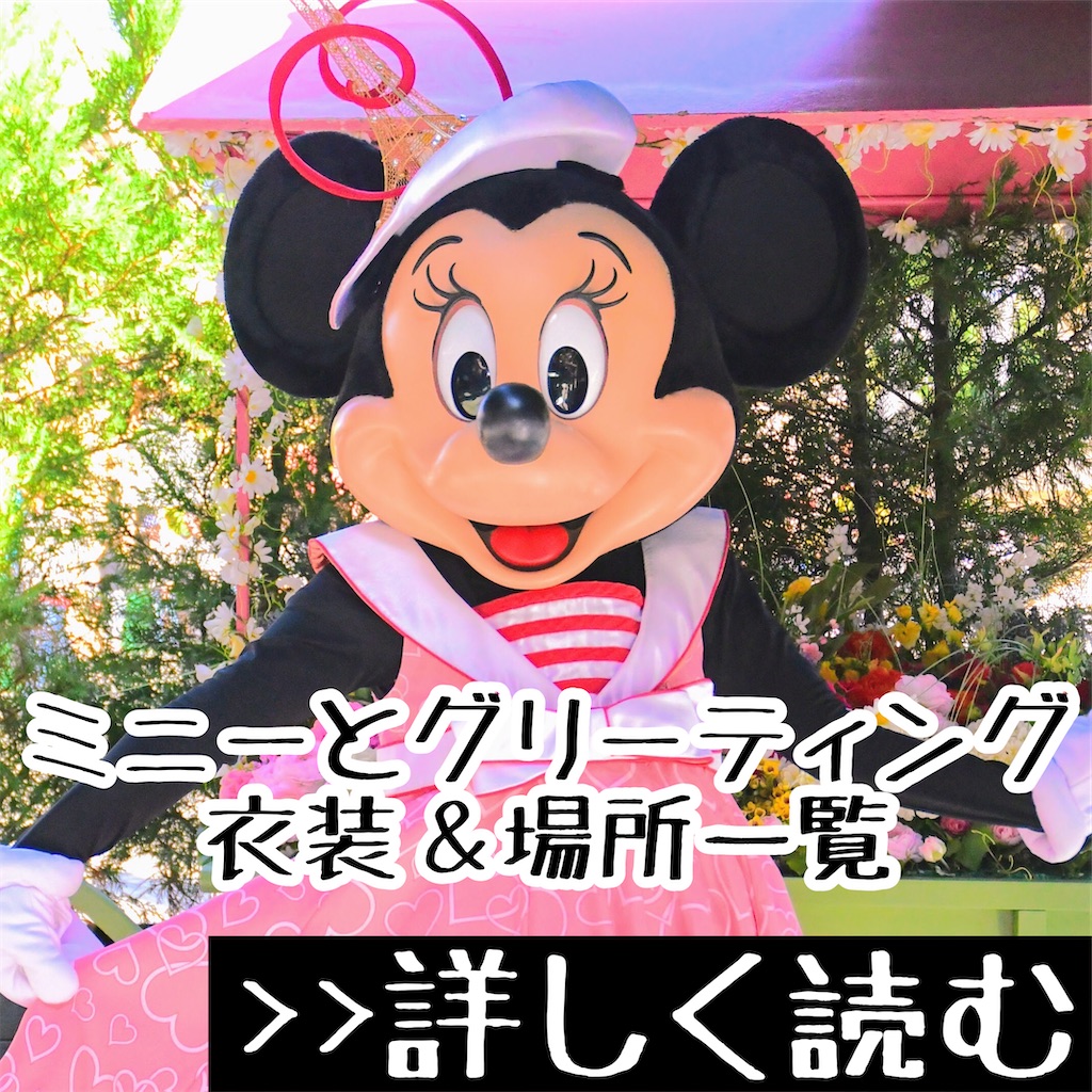 ミニーとキャラグリ サインと衣装一覧 全25種類 おがわーるどレポ