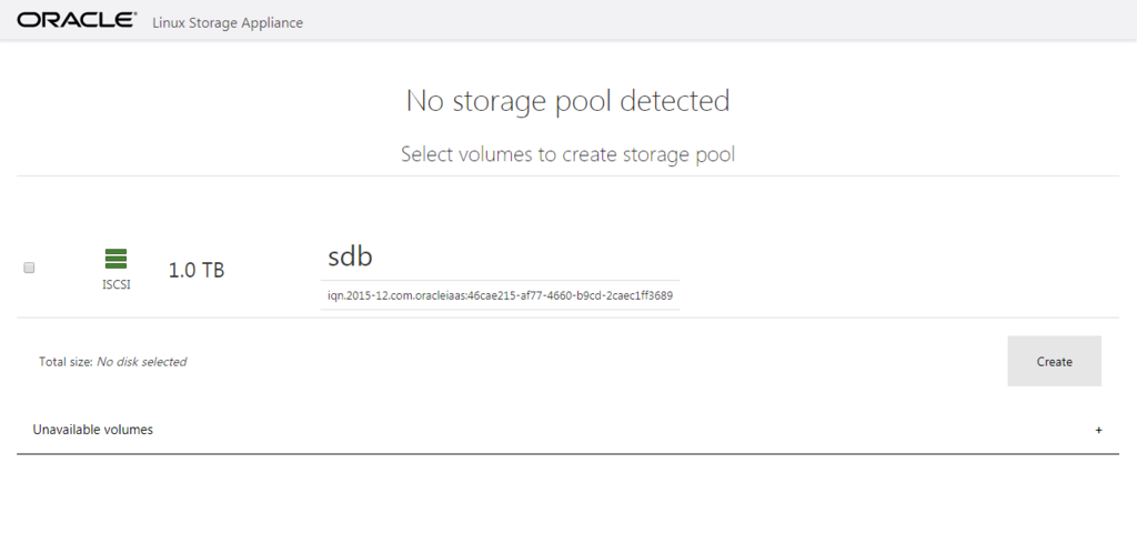 Storage Pool を作る