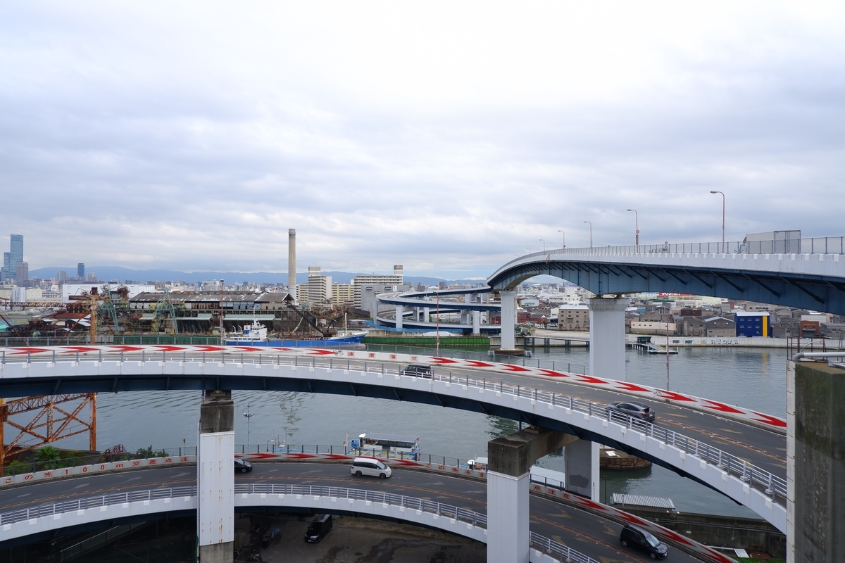 両岸ループの千本松大橋 通称 めがね橋 やっぱ大阪 ドボクなモノを見に行った