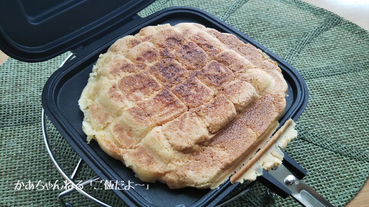ホットサンドメーカーで メロンパン焼いてみました かあちゃんねる ご飯だよ