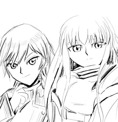 コードギアス・C.C.とルルーシュ