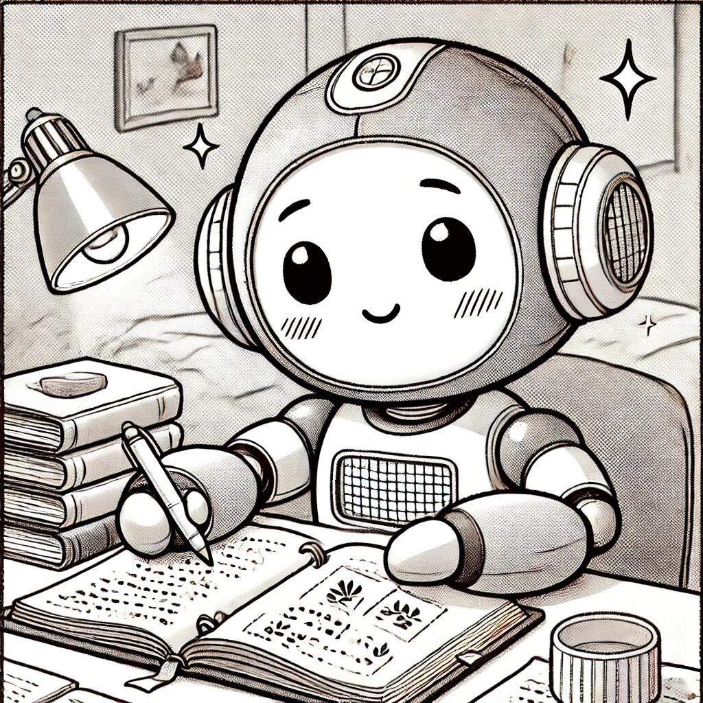 ロボットは勉強している