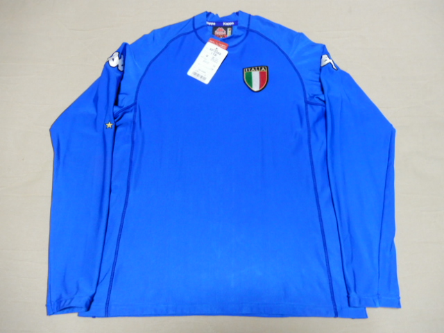 お値下げ7/20まで　イタリア代表 ユニフォーム 2002年 ホーム長袖　XL イタリア代表 ユニフォーム 2002年 ホーム長袖 XL（adidas