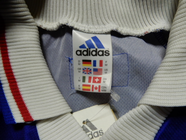 1998年　フランス代表　ホーム半袖 adidas フランス代表 98 ユニフォーム ホーム半袖 693254 ブルー