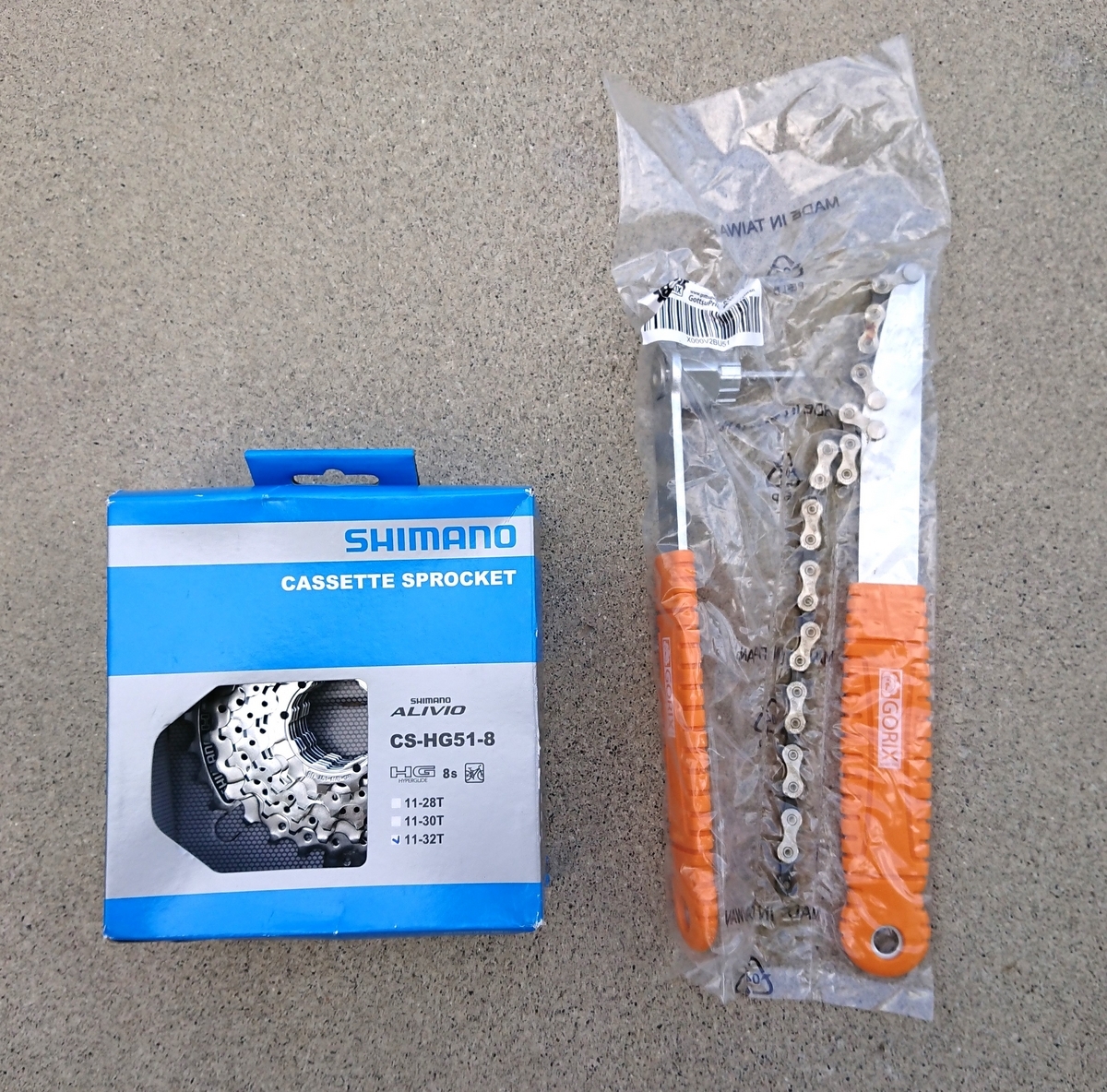 スプロケットはずしの画像