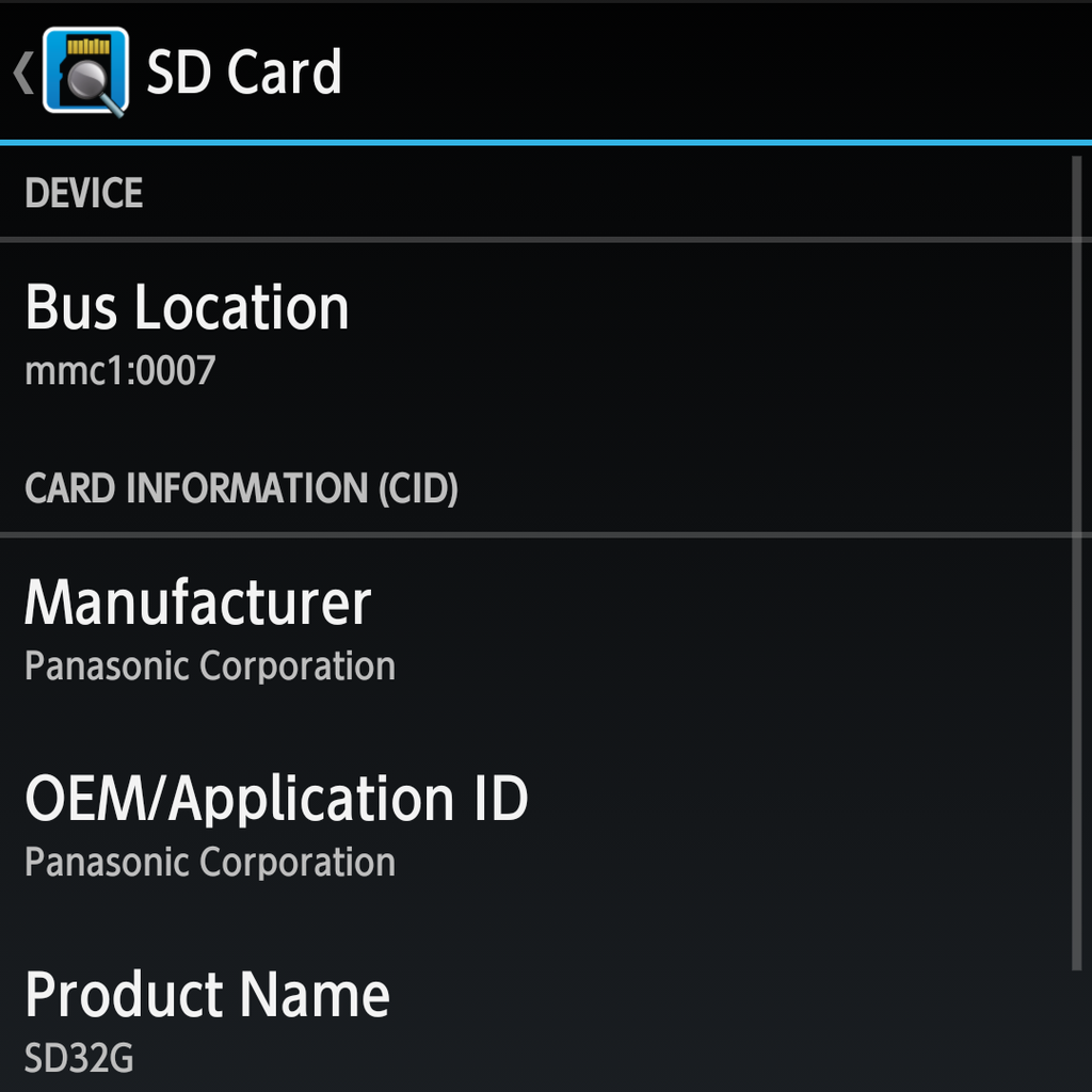 SD Insight report of JNH microSD(MD-32S32G/JP01)