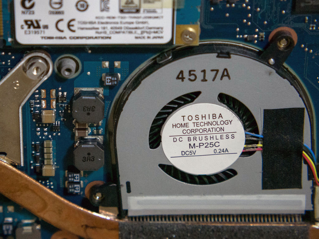 Let's note AX3 CPUファン TOSHIBA HOME TECHNOLOGY製 M-P25C