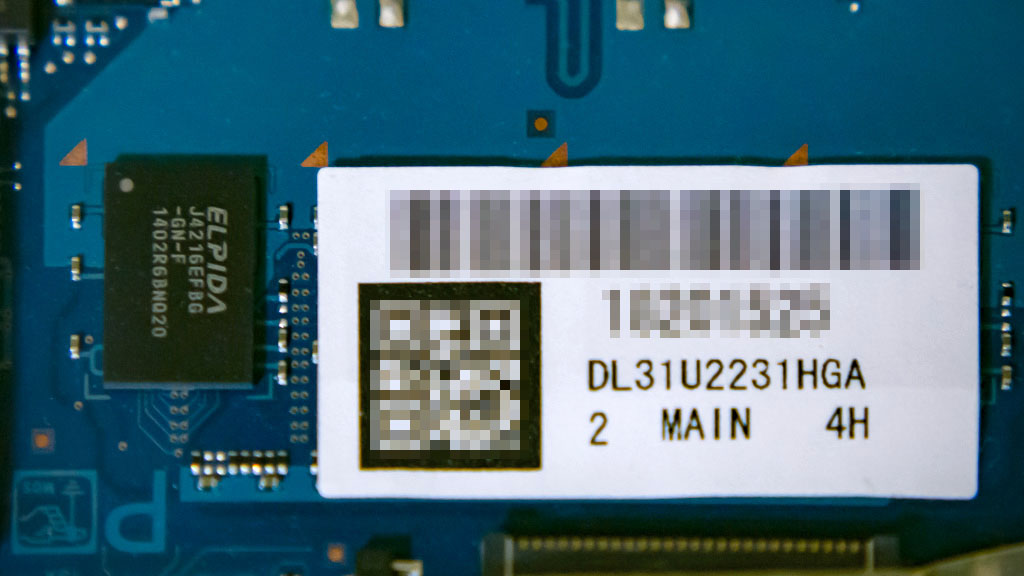 Let's note AX3 オンボードメモリ ELPIDA製 J4216EFBG-GN-F