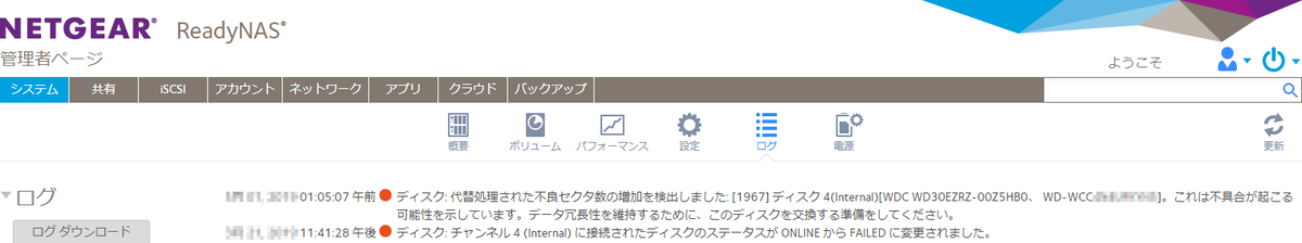 RN104エラーログ