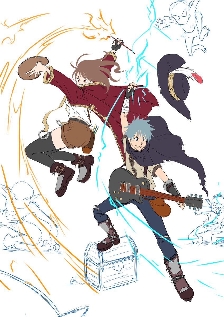 イラスト添削依頼 編】②カラーラフをもう1パターン作る - 絵が上手く