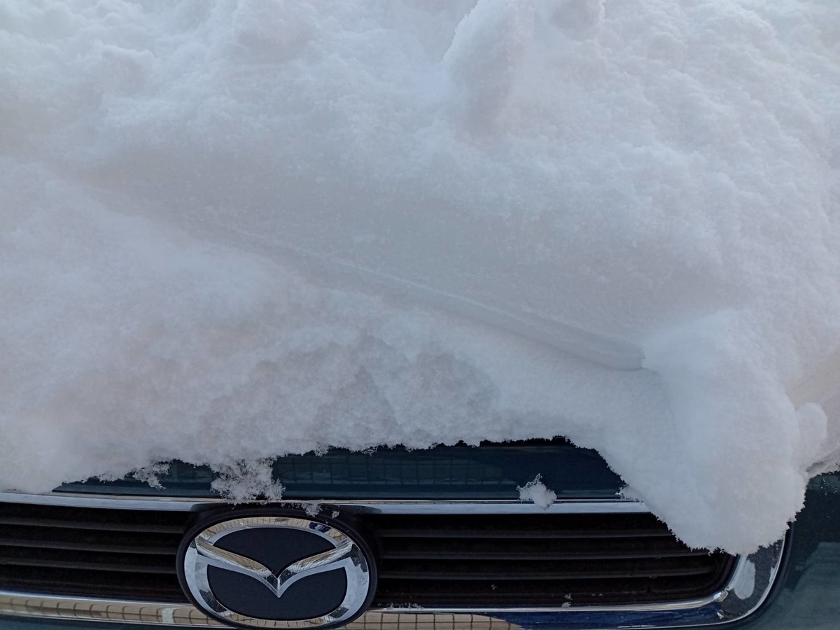 雪。 Tragedy] I drove onto a snowy mountain road with all-season tires