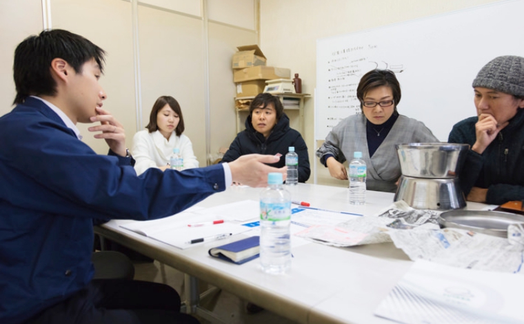 作戦会議中