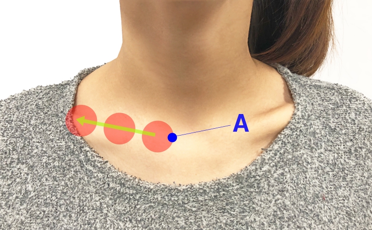 鎖骨まわりをほぐすマッサージ