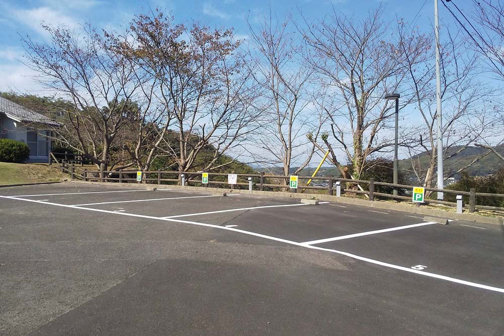 四国で車中泊できる道の駅「たからだの里さいた」のRVパークの様子