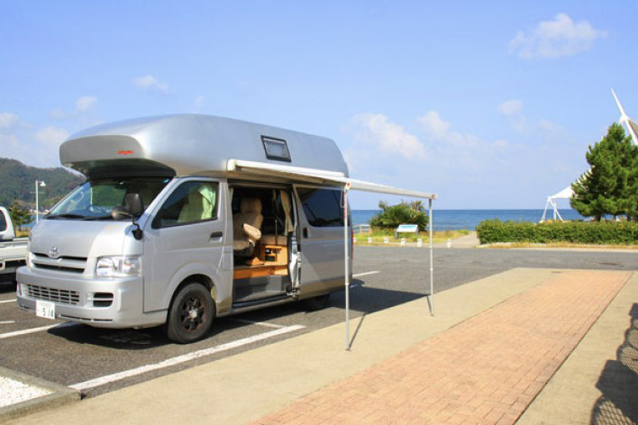 車中泊できる近畿のRVパーク「カフェ宿 夕香楼しょう和」の様子