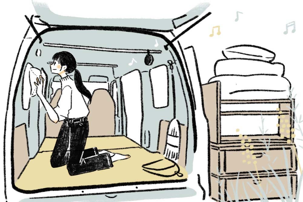 車内を大掃除　