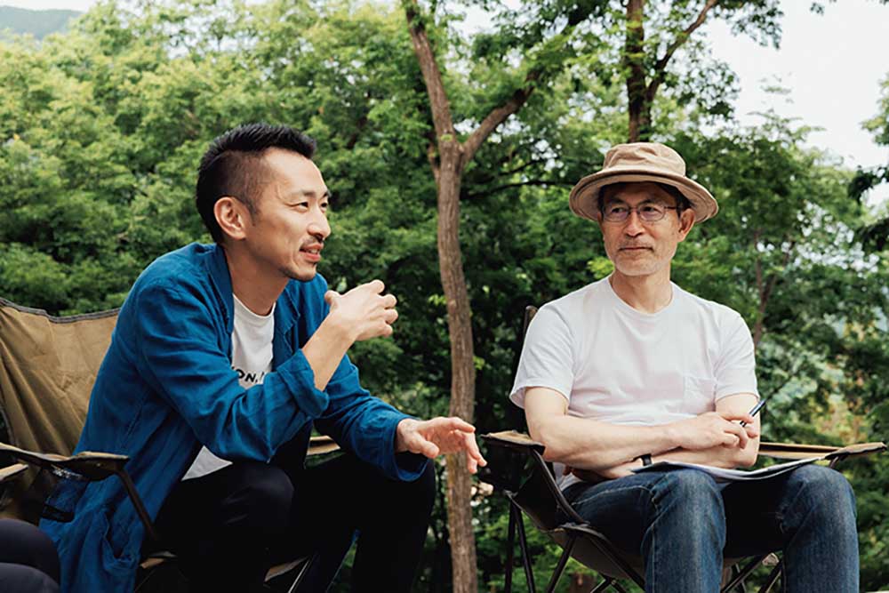 対談中の長谷川さんと木田さん